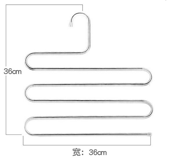 Pack of 3 Multi Layer Hanger Rack S Type - mishiKart