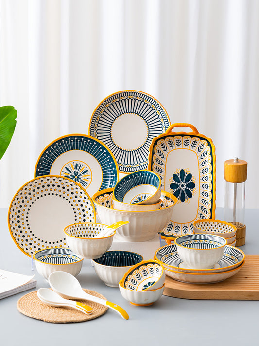 Nordic Microwave compatible Ceramic Dinner Set