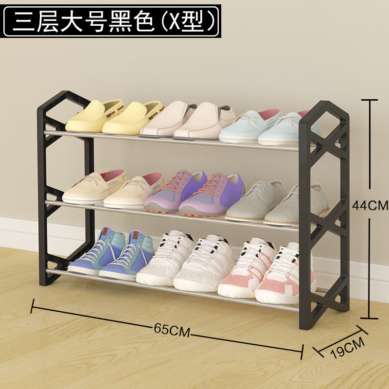 Multi-layer Shoe Rack Steel Pipe Storage Shelf