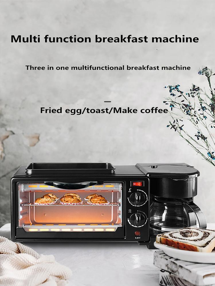 Multifunctional Three in One Breakfast Oven Toaster Frying Pan - mishiKart