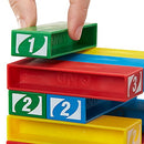 UNO StackoGame for Kids and Family with 45 Colored Stacking Blocks - Mattel Games