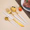 Gold Cutlery Set Stainless Steel Dinnerware Silverware Knife Fork Spoon