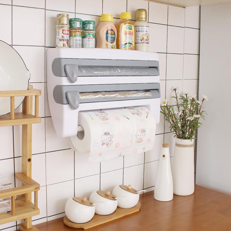Paper Towel Holder Storage Rack Kitchen Organizer Dispenser