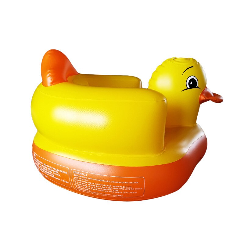 Baby Chair Seat Inflatable PVC Sofa Yellow Duck
