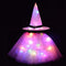 LED Glowing Lights Witch Hat With Skirt Halloween Costume for Kids