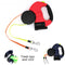 Dual Dog Rope Leash with Light Retractable Double Pet Traction Rope Belt