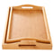 Serving Tray with Handles Bamboo Wooden