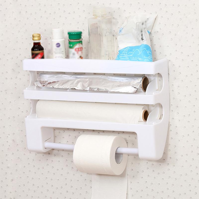 Paper Towel Holder Storage Rack Kitchen Organizer Dispenser