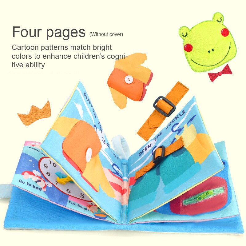 Baby Cloth Book Soft Washable 3D Educational Toys