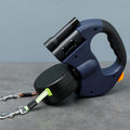 Dual Dog Rope Leash with Light Retractable Double Pet Traction Rope Belt