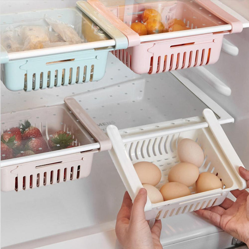 Pack of 3 - Refrigerator Storage Box Space Saving Cans