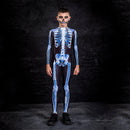 Halloween Party Skull Skeleton Costumes Kids Child Scary Monster Demon Devil