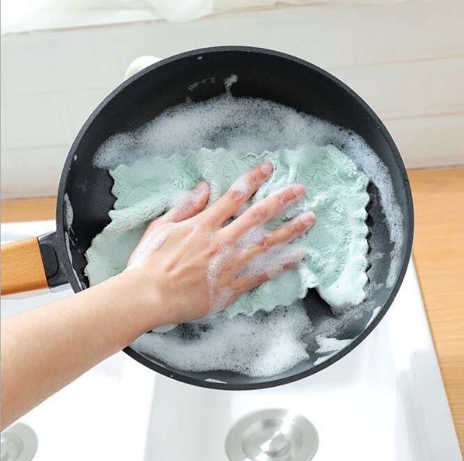Pack of 30 - Kitchen Dish Degreasing Cloth Household Cleaning Dusting Wiping Towel