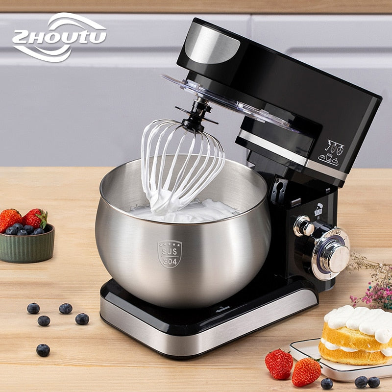 Stand Mixer Electric Stainless Steel Blender Cream Egg Cake Bread Food Mixer