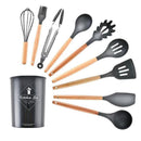 Cooking Tools Set Kitchen Utensils Kitchenware Silicone Non-stick Spatula Spoon 25