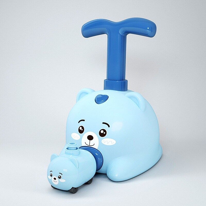 Power Balloon Car Launch Toy Piglet Tiger Inflatable Toys
