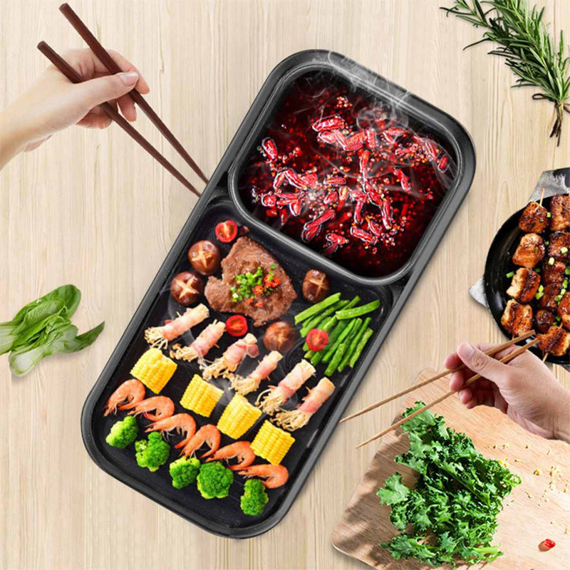Buy Wholesale China Zhejiang Small Frying Pan Bbq-grills Electric Grill 2  In 1 Hot Pot Grill Pan Hot Pot Cheap & Zhejiang Small Frying Pan Bbq-grills  Electric Gril at USD 10.8