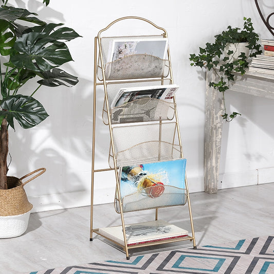Nordic Art Book Newspaper Magazine Rack Bookshelf