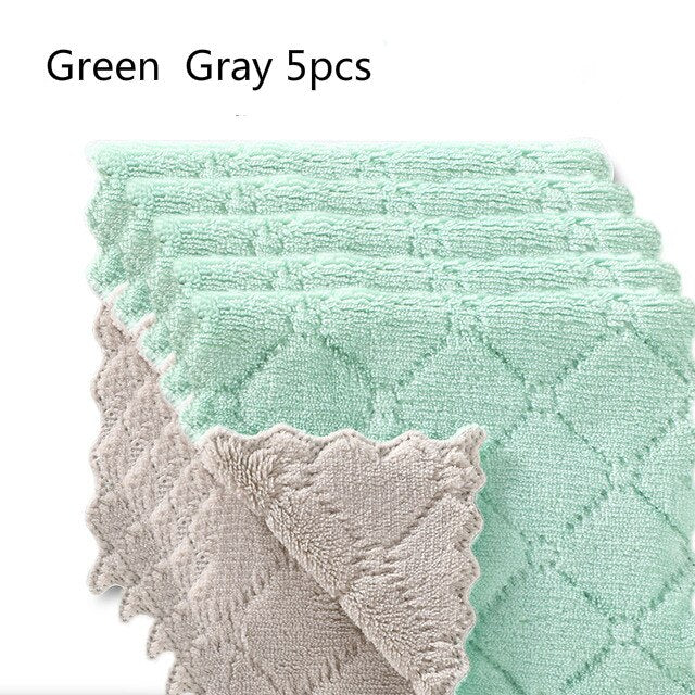 Pack of 30 - Kitchen Dish Degreasing Cloth Household Cleaning Dusting Wiping Towel