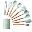 Cooking Tools Set Kitchen Utensils Kitchenware Silicone Non-stick Spatula Spoon 21
