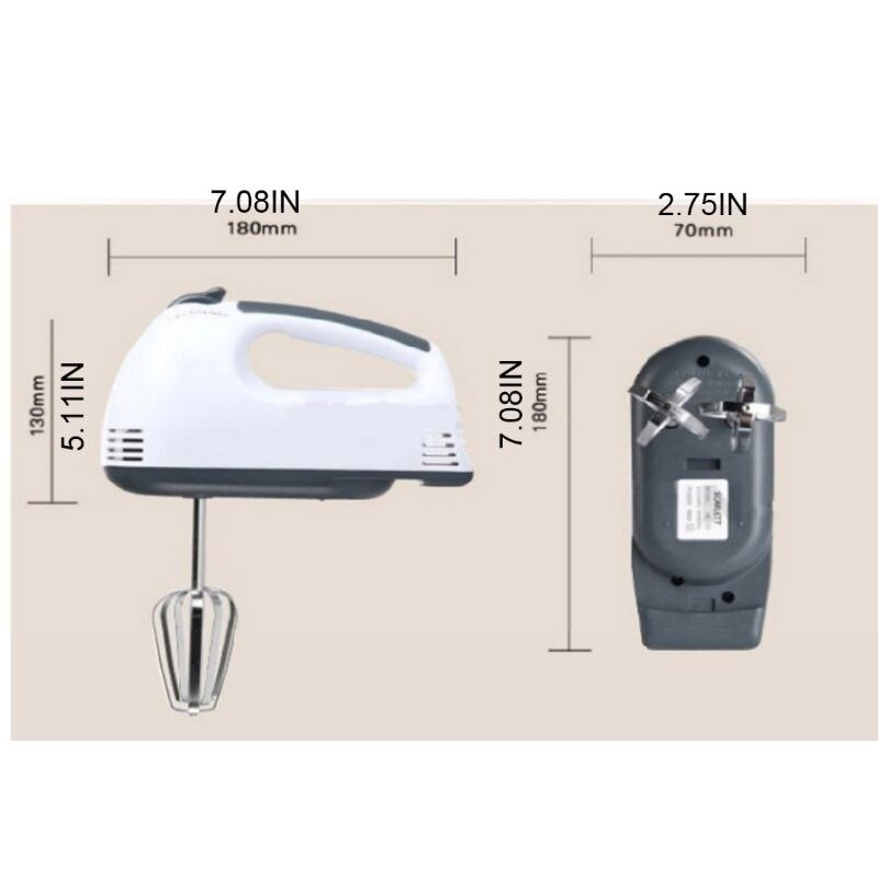 Electric Whisk Hand Food Mixer Handheld Flour Bread Egg Beater Stand Blender