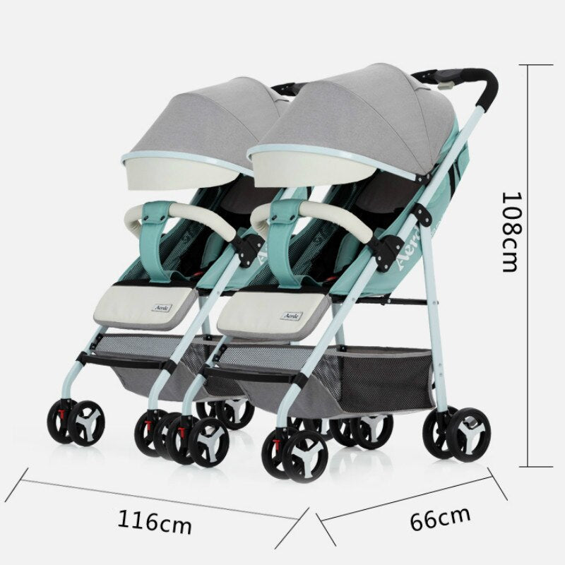 Twin baby outlet pram