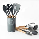 Cooking Tools Set Kitchen Utensils Kitchenware Silicone Non-stick Spatula Spoon 1