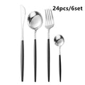 Gold Cutlery Set Stainless Steel Dinnerware Silverware Knife Fork Spoon