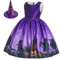 Girls Dresses Halloween Costume For Girls Party Dress Children Vampire Pumpkin Witch