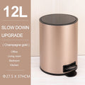 Trash Bin 6L 10L 12L With Cover Stainless Steel