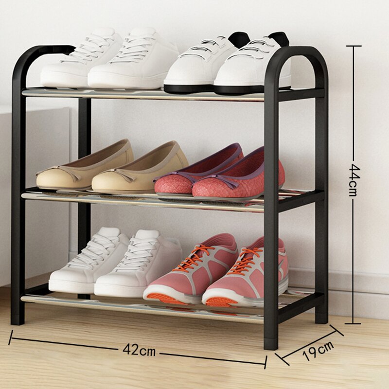Multi-layer Shoe Rack Steel Pipe Storage Shelf