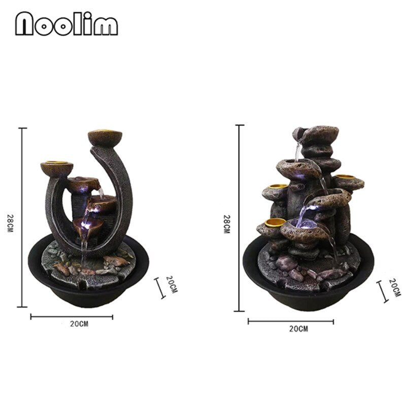 Modern Minimalist Creative Candle Holder Water Fountain Craft Feng Shui