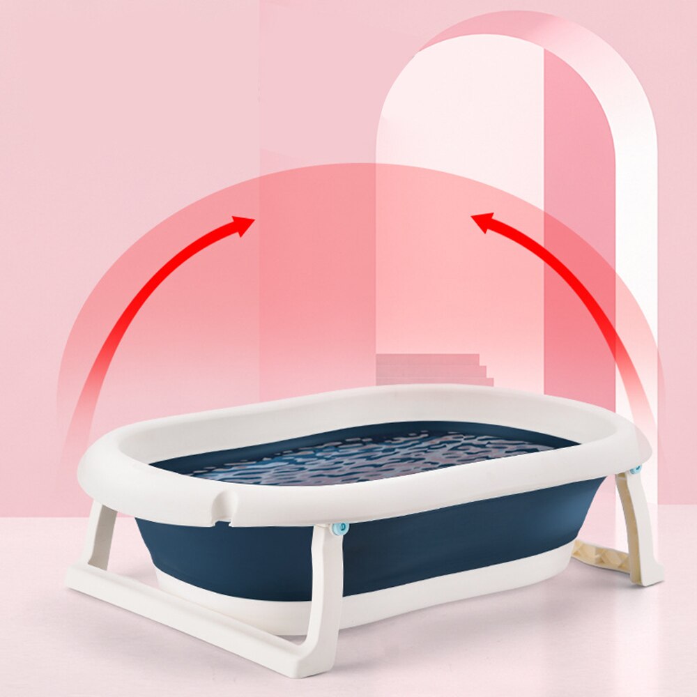 Newborn Baby Folding Bath Tub Baby Swim Tubs Non-Slip