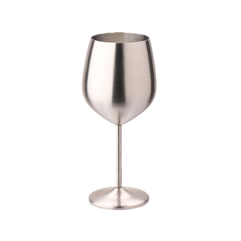 Stainless Steel Single Layer Goblet Wine Glass