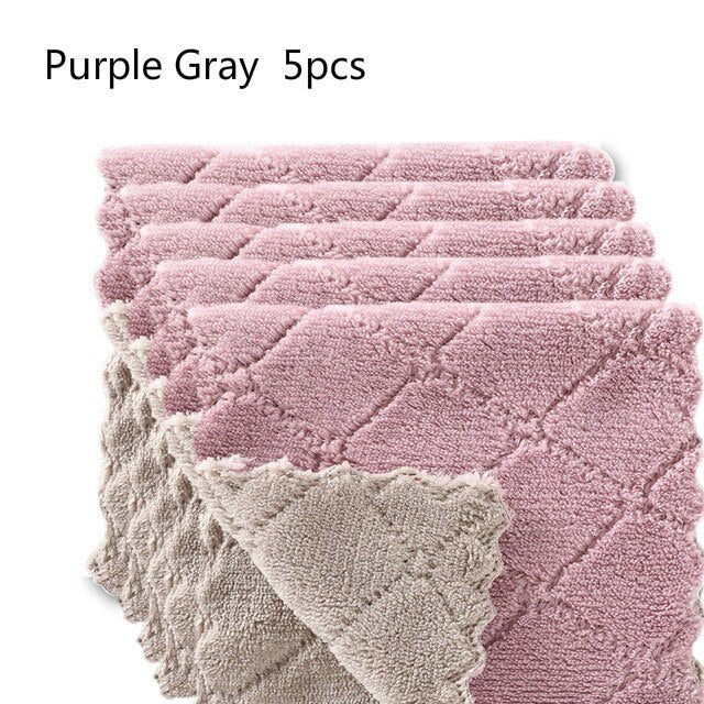 Pack of 30 - Kitchen Dish Degreasing Cloth Household Cleaning Dusting Wiping Towel