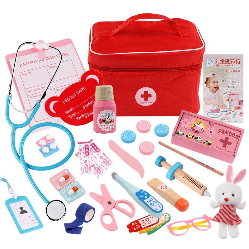 Pretend Play Doctor Set Nurse Injection Medical Kit Role Play for Children