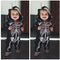 Infant Kids Halloween Carnival Purim Costume Toddler Skull Bone Skeleton