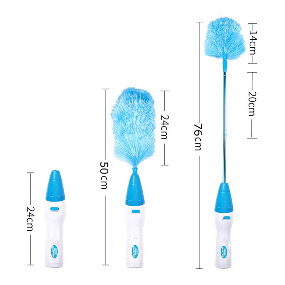 Adjustable Electric Feather Duster Dirt Dust Brush Vacuum Cleaner Blinds  Furniture Window Bookshelf Cleaning Tool