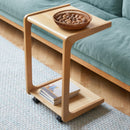 Modern Solid Wood C Type Coffee Table