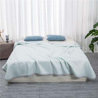 Cotton Knitted Summer Blanket Queen Size AC Air Conditioning Comforter Quilt
