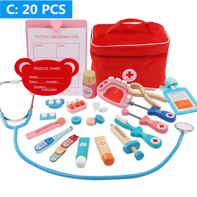 Pretend Play Doctor Set Nurse Injection Medical Kit Role Play for Children