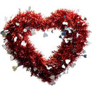 Valentine Heart Wreaths with Foil Decorations
