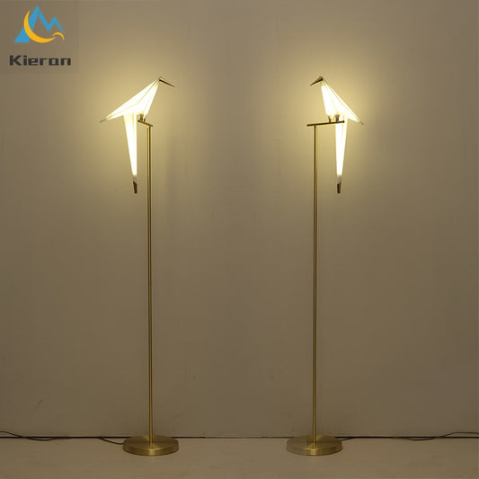 Nordic Acrylic Bird Floor Lamps Thousand Paper Cranes Standing Lamps