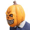 Pumpkin Mask Halloween Carnival Party Scary Horror Pumpkin Headgear Latex Mask