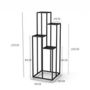 Nordic Plant Stand Indoor Metal Iron Marble Decor
