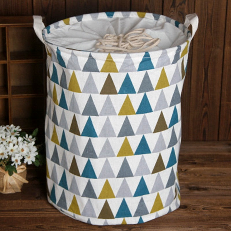 Folding Laundry Basket Storage Bucket Organizer