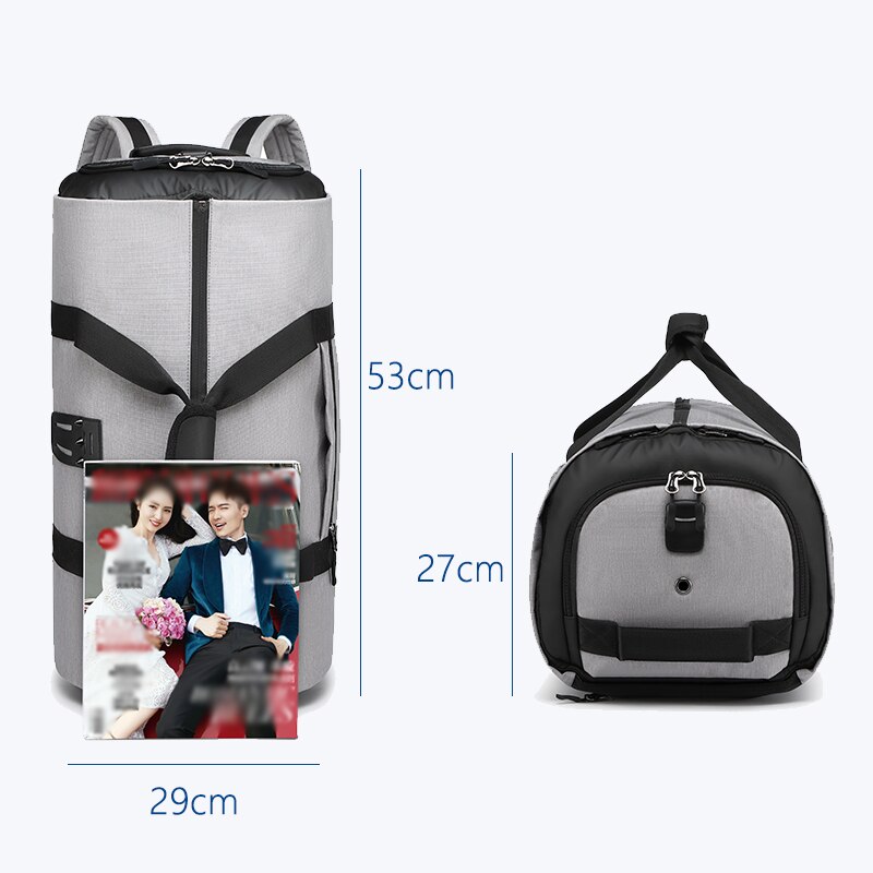 Multifunction Trip Luggage Bags with Shoe Pouch