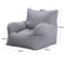 Croker Horse Lazy Sofa Bean Bag Chair Pouf With Beans