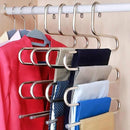 Pack of 3 Multi Layer Hanger Rack S Type - mishiKart