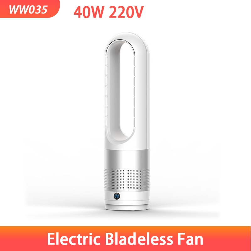Electric Bladeless Tower Fan with Remote Control